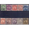 Sverige. 1911-19. Kong Gustav V. 5 Øre/1 kr. AFA nr. 67-76 st. (10) **   postfrisk stemplet FDC st,