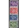 Sverige. 1932. Kong Gustaf II død, 10-90 Øre AFA nr. 217-220 **  postfrisk stemplet FDC st,
