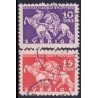 Sverige. 1932. Kong Gustaf II død, 10-20 Øre, takket alle sider AFA nr. 217B-18B **  postfrisk stemplet FDC st,