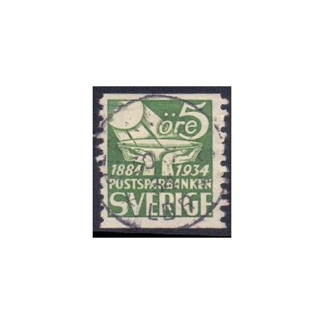 Sverige. 1933. Postsparebankens jubilæum AFA nr. 221 **  postfrisk stemplet FDC st,