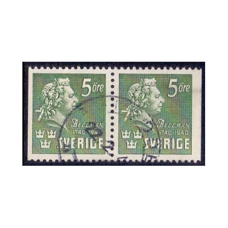 Sverige. 1940. Carl Belmann, 3 sider, AFA nr. 283Cv & 283Ch **     postfrisk stemplet FDC st,