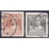 Sverige. 1940. Johan Sergels 15-50 Øre, AFA nr. 285-86 **     postfrisk stemplet FDC st,