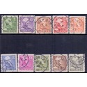 Sverige. 1939-41. Kong Gustav V. Ny type 5-50 Øre. AFA 264-73 **  postfrisk stemplet FDC st,
