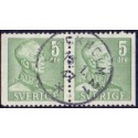 Sverige. 1939-41. Kong Gustav V. 5 Øre. AFA 264Cv & 264Ch **  postfrisk stemplet FDC st,