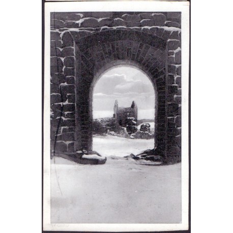 Bornholm. Parti fra Hammershus Ruiner, ubrugt (Colberg)