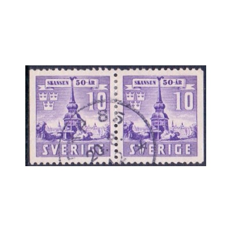 Sverige. 1941. Skansen 50 års jubilæum, AFA nr. 289Cv & 289Ch **    postfrisk stemplet FDC st,