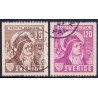 Sverige. 1941. Skt. Birgitta 15 Øre-1,20 Kr. AFA nr 294-95 **   postfrisk stemplet FDC st,