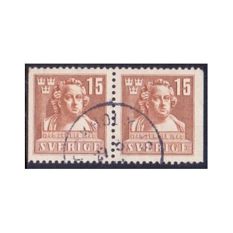 Sverige. 1940. Johan Sergels, 3 sider, AFA nr. 285Cv & 285Ch **     postfrisk stemplet FDC st,