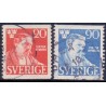 Sverige. 1945. Victor Rydberg. 20-60 Øre, AFA nr 320-21 **   postfrisk stemplet FDC st,