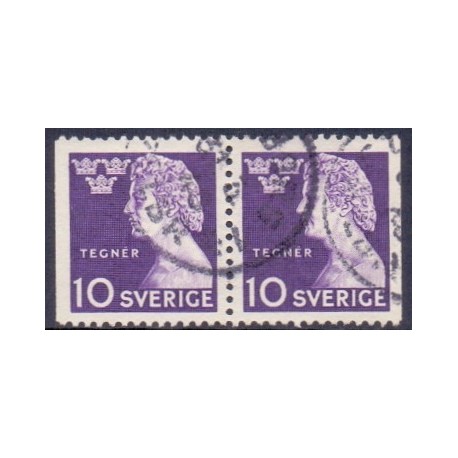 Sverige. 1946. Esaias Tegnér. AFA nr. 329Cv & 329Ch **    postfrisk stemplet FDC st,