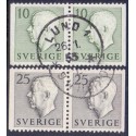 Sverige. 1951.Kong Gustav, 10-30 Øre, AFA nr. 365-69 **    postfrisk stemplet FDC st,