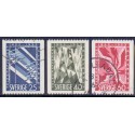 Sverige. 1953. Telegrafvæsnet 100 år, 25-60 Øre, AFA nr. 391-93 **  postfrisk stemplet FDC st,