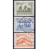 Sverige. 1956. Jernbanejubilæum 10-40 Øre, AFA nr. 424-26 **     postfrisk stemplet FDC st,