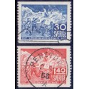 Sverige. 1957. Redningsselskabet 50 år, 30 Øre-1,40 kr. AFA nr. 427-28 st. ** (8)    postfrisk stemplet FDC st,