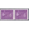 Sverige. 1962. lokal brevombæring, i vandret par. AFA nr. 491Cv/Ch **  postfrisk stemplet FDC st,