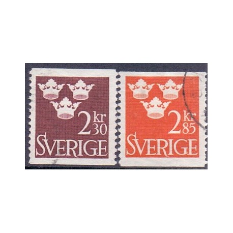 Sverige. 1965. Suppleringsværdier, 2,30-2,85 Kr. AFA nr. 544-45 **     postfrisk stemplet FDC st,