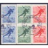 Sverige. 1966. VM i skøjteløb. 5-40 Øre.  AFA nr. 552 Co-554Ch ** (3 par)    postfrisk stemplet FDC st,