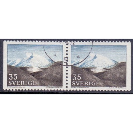 Sverige. 1967. Fjeldlandskab. AFA nr 581Cv & 581Ch  **  postfrisk stemplet FDC st,