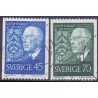 Sverige. 1967. Kong Gustav VI, 45-70 Øre,  AFA nr. 600-01 **    postfrisk stemplet FDC st,