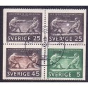 Sverige. 1968. Axel Petersson Döderhultarn, 5-45 Øre. AFA nr. 625Cv-624Ch ** (2 par)     postfrisk stemplet FDC st,