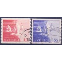 Sverige. 1971. Flygtninge 71, 40-55 Øre. AFA nr. 710-11 **   postfrisk stemplet FDC st,