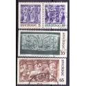 Sverige. 1971. Stenhuggerværker 5-65 Øre. AFA nr. 723Cv-26 ** (1 par+2)  postfrisk stemplet FDC st,