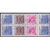 Sverige. 1967. Bronzekunst. 586Co-589Cn ** (4 par)    postfrisk stemplet FDC st,