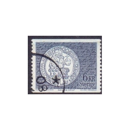 Sverige. 1972. Møntmotiv 6 kr, ALM papir, AFA nr. 758uF **    postfrisk stemplet FDC st,