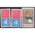 Sverige. 1972. FN miljøbeskyttelse 65-85 Øre, AFA nr. 764-64A ** (3)      postfrisk stemplet FDC st,