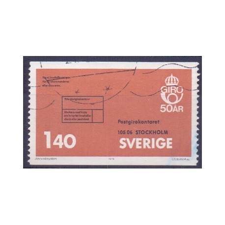 Sverige. 1975. Postgirotjensten. 1,40 kr.AFA nr. 897 **     postfrisk stemplet FDC st,