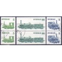 Sverige. 1975. Damplokomotiver i par. AFA nr. 919Co-921Cn ** (3 par)    postfrisk stemplet FDC st,