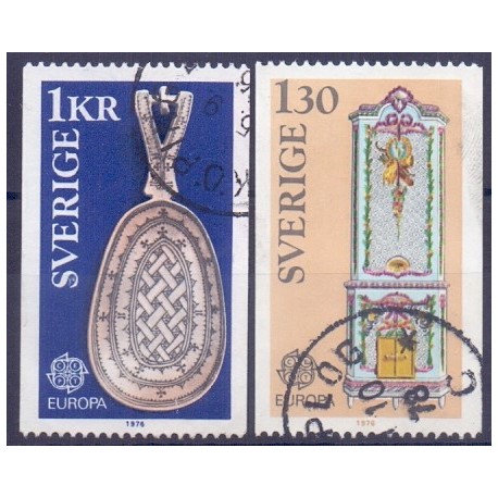 Sverige. 1976. Europamærker / CEPT 1-1,30 kr. AFA nr. 947-48 **  postfrisk stemplet FDC st,