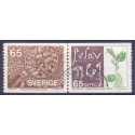 Sverige. 1976. Svensk Frøkontrol i parstykke. AFA nr. 949-50 **  postfrisk stemplet FDC st,