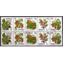 Sverige. 1977. Vilde bær, i parstykke AFA nr. 997Ch-1001Ch ** (5 par)    postfrisk stemplet FDC st,