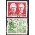 Sverige. 1977. Nobelpristagere 1919 1,10-1,40 kr. AFA nr. 1016-17 **    postfrisk stemplet FDC st,