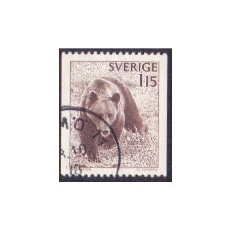 Sverige. 1978. Bjørn, 1,15 kr. AFA nr. 1020 **   postfrisk stemplet FDC st,