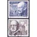 Sverige. 1978. Nobelpristagere 1918 1,30-1,70 kr. AFA nr. 1057-58 **   postfrisk stemplet FDC st,