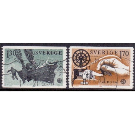 Sverige. 1979. Europamærker / CEPT. 1,30-1,70 kr. AFA nr. 1063-64 **    postfrisk stemplet FDC st,