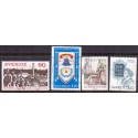 Sverige. 1979. Jubilæumsudgaver 90 Øre-1,70 kr. AFA nr. 1076-79 **    postfrisk stemplet FDC st,