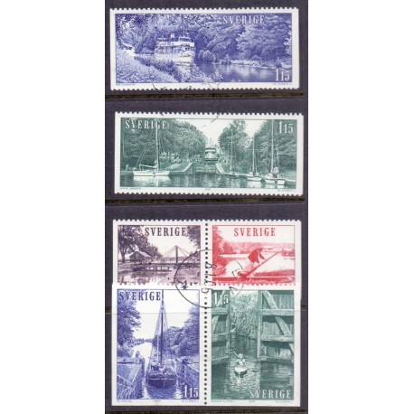 Sverige. 1979. Turistudgave komplet. AFA nr. 1070-1075Dnh ** (2 par+2)    postfrisk stemplet FDC st,