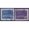 Sverige. 1930. Luftpost, 10-50 Øre. AFA nr. 214-15 **   postfrisk stemplet FDC st,