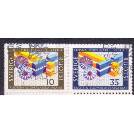 Sverige. 1967. Finske nybygger i Sverige. 590 & 591 **    postfrisk stemplet FDC st,