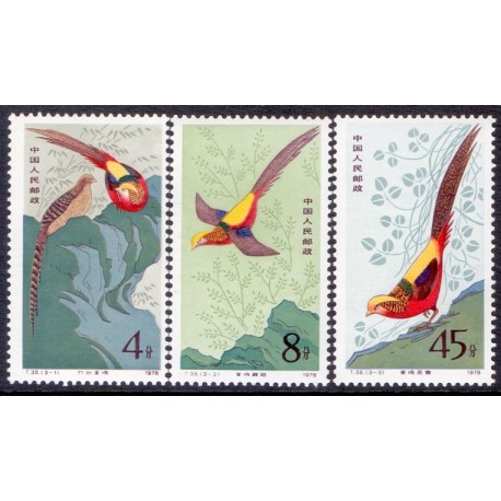 Kina. 1978. Birds Michel no. 1475-77 **