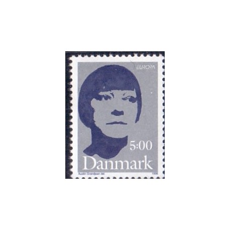 1996. 5 kr. Europamærke med Pladesår " Hvid plet" AFA nr 1117 postfrisk