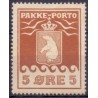 Grønland/Greenland 1915 5 Øre. Brun Kartonpapir. AFA nr.6I. postfrisk stemplet ubrugt