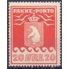 Grønland/Greenland 1915. 20 Øre. Rød. Kartonpapir. AFA nr.9I. postfrisk stemplet ubrugt