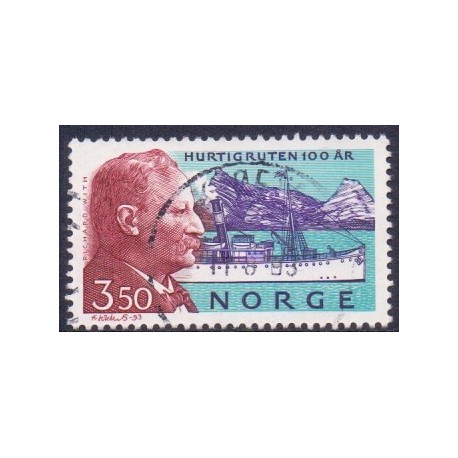 Norge. 1993. Hurtigrutten. AFA nr. 1125. Luksus stemplet