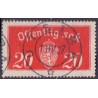 Norge Tjenste. 1933. 20 Øre, rød. LUKSUSSTEMPLET AFA 14a