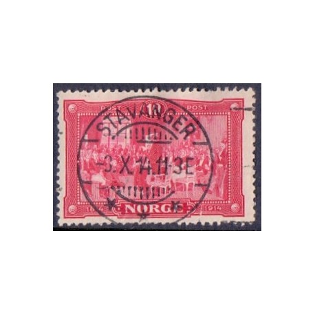 Norge. 1914. Norges Uafhænighedserklæring AFA nr. 90 Luksus stemplet