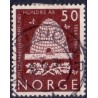 Norge Tjenste. 1955-68. 65 Øre, karmin. LUKSUSSTEMPLET AFA 83